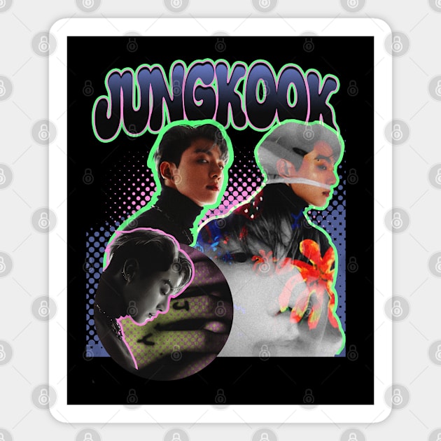 Jungkook BTS Retro Magnet by pink + pip